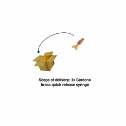 Brass Quick Release Syringe 19 mm (3/4 Inch ) - Tubing: Rapid Coupling Connection, Adjustable Water Jet (7131-20) - Additional view 4