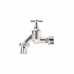 faucet with Hose: Chrome Water crane For indoor And Outdoor, 26.5 mm (3/4 ") - Thread, For 19 mm (3/4") - Tubing