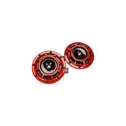 Stark SoundÂ âÂ 109.23.37Â âÂ Red Set 12Â V High/Low Frequency Hella Super Tone Horn Set B 133, 12Â volt -
