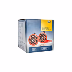 Stark SoundÂ âÂ 109.23.37Â âÂ Red Set 12Â V High/Low Frequency Hella Super Tone Horn Set B 133, 12Â volt -