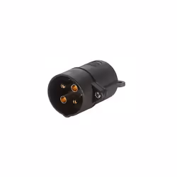 8JA 001 920011 Plug 24V 4pin connector Plug Screw Contact Black