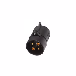 8JA 001 920011 Plug  24V  4pin connector  Plug Screw Contact  Black