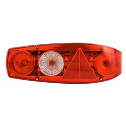 Combination Rearlight; HELLA; Right Crystal clear black/grey for trailer, with bulbs; CaralunaII, E49836, 9929857, 9992731