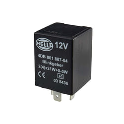 4DB 001 887-041 Flasher Unit - 12V - 4-pin connector - mounting - Electronic - with holder