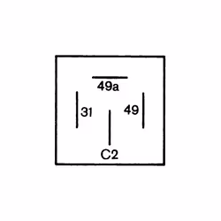 4DM 004 639-061 Flasher Unit - 24V - 4-pin connector - mounting - Electronic - with holder