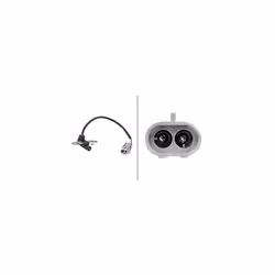 6PU 009 163-741 Sensor, crankshaft pulse - 12V - 2-pin connector - Cable: 245mm