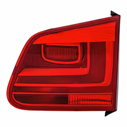 Rear light; HELLA; Right Inner Section, Upper section H21W, W16W 12 red with bulbs with bulb holder; for VOLKSWAGEN, VW; E131 ...