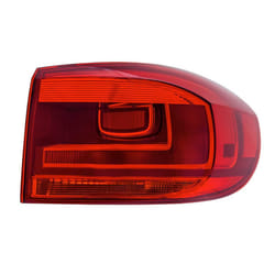 HELLA 2SD 010 738-121 Rear light Right Outer section P21W, W5W 12 with bulb holder VOLKSWAGEN: Tiguan II, Tiguan I