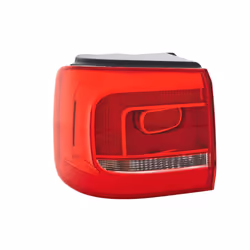 Rear light; HELLA; Left Outer section P21W, PY21W 12 white/red with bulbs with bulb holder; for VW; E12923, 1T0945095R