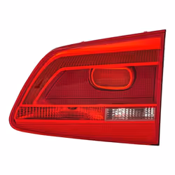 Rear light; HELLA; Right Inner Section H21W, P21W, W16W 12 white/red with bulbs with bulb holder; for VW; E12923, 1T0945094A