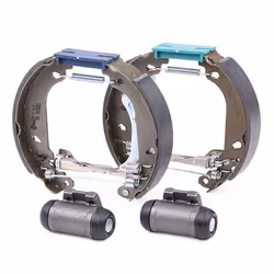 HELLA Shoe Kit Pro 8DB 355 004-511 Brake Set, drum brakes with wheel brake cylinder, with adjuster PEUGEOT: 206 Hatchback