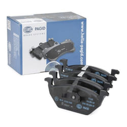 HELLA 8DB 355 008-591 Brake pad set not prepared for wear warning indicator VOLKSWAGEN: Polo V Hatchback, Golf 4, Polo IV Hatchback