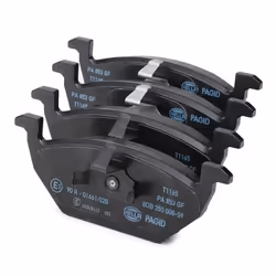 HELLA 8DB 355 008-591 Brake pad set not prepared for wear warning indicator VOLKSWAGEN: Polo V Hatchback, Golf 4, Polo IV Hatchback
