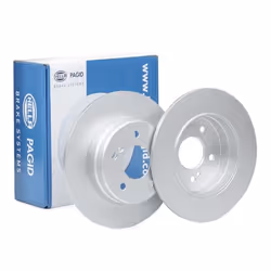 Brake disc; HELLA; PRO; 278 9 05/07 112 solid Coated; for MERCEDES-BENZ, CHRYSLER; 05098065AA, 05098066AA, 05898066AA, 509806 ...
