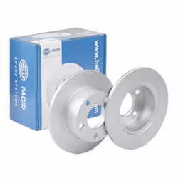 Brake disc; HELLA; PRO; 245 10 05/05 112 solid Coated; for AUDI, VOLKSWAGEN, SKODA, VW; 4A0615301A, 4A0615601A, 8E0615601, JC ...