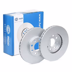 Brake disc; HELLA; PRO; 256 24 04/07 100 internally vented Coated; for VAUXHALL, OPEL, CHEVROLET; 52430PRO, 09117677, 569059, ...