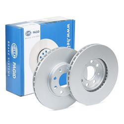 HELLA Brake disc VAUXHALL: Astra Mk4 CC, Astra Mk4 Kombi, Astra Mk4 Limousine PRO 24mm 04/07 100mm internally vented Coated 8DD 355 106-051 52430PRO