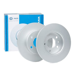 HELLA Brake disc VAUXHALL: Astra Mk5, Zafira Mk2, Astravan Mk5, OPEL: Zafira B, Astra H Caravan PRO 10mm 05/06 110mm solid Coated 8DD 355 106-111