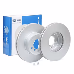 Brake disc; HELLA; PRO; 324 30 05/06 120 internally vented Coated; for BMW; 34116753221, 34116767269, 34116864905, 3411686490 ...