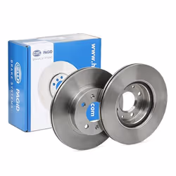 Brake disc; HELLA; 256 19 04/06 100 internally vented; for HYUNDAI; 517121C050