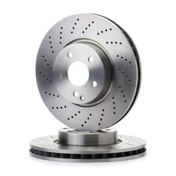 HELLA Brake disc MERCEDES-BENZ: E-Class Saloon, C-Class Saloon, E-Class T-modell 32mm 05/06 112mm internally vented, Perforated 8DD 355 114-231