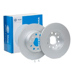 HELLA Brake disc AUDI: A3 Sportback, A3 Hatchback, Q5, VOLKSWAGEN: Golf 7, Touran I, GOLF 6, SKODA: Octavia 3 Schrägheck, Octavia 3 Combi PRO,2587070