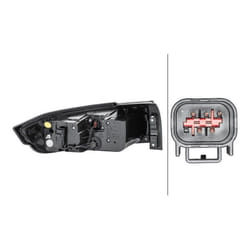 HELLA 2SK 012 379-421 Rear light Right LED, W16W 12 with bulb, with bulb holder LAND ROVER: Range Rover Evoque