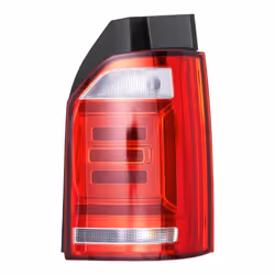 Rear light; HELLA; Right LED 12 red with bulb holder; for VOLKSWAGEN, VW; E87573, 7E0945208C, 7E0945208E, 7E0945208G