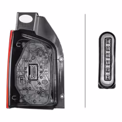 HELLA 2SK 012 338-041 Rear light Right P21/5W, W21W, W5W 12 with bulbs with bulb holder VOLKSWAGEN: Transporter 6 - Additional view 4