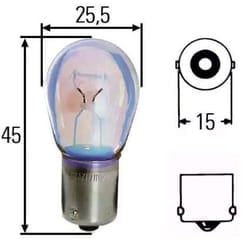 HELLA 8GA 002 072-291 Bulb 24 15 Socket Bulb Halogen