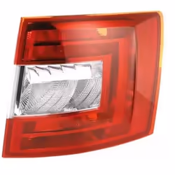 Rear light; HELLA; Right P21W, PY21W, W5W without bulbs without bulb holder; for SKODA; 5E9945112