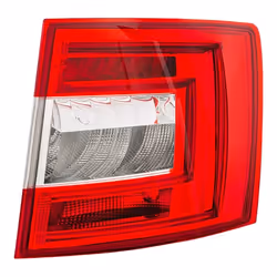 Rear light; HELLA; Right LED, P21W, PY21W without bulbs without bulb holder; for SKODA; RLSkodaOctavia, 5E9945112A