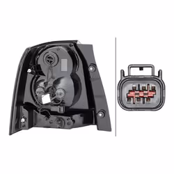 HELLA 2VP 354 814-021 Rear light Right LED, W16W, W21W with bulbs with bulb holder LAND ROVER: Freelander 2 Off-Road