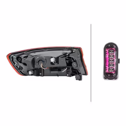 HELLA 2SD 012 246-061 Rear light Right Outer section LED 12 with bulb holder AUDI: A4 B9 Saloon