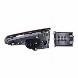 HELLA 2SV 012 247-071 Rear light Left Inner Section LED 12 with bulb holder AUDI: A4 B9 Saloon