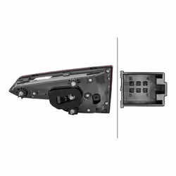 HELLA 2SV 012 247-111 Rear light Left Inner Section LED 12 with bulb holder AUDI: A4 B9 Saloon