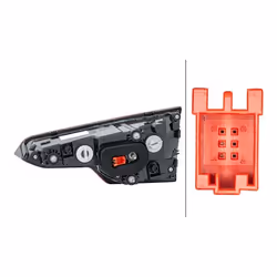 HELLA 2SA 012 249-091 Rear light Left Inner Section W16W with bulb holder AUDI: A4 B9 Saloon