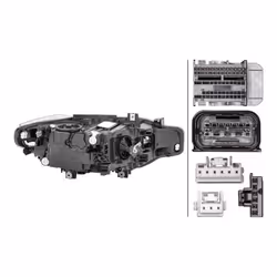 HELLA 1EX 012 103-911 Headlights Left LED LED 12 for right-hand traffic BMW: 3 Saloon, 3 Touring