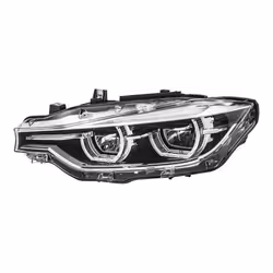 Headlights; HELLA; Left LED LED 12 for right-hand traffic; for BMW; 63117419633, 7419633, 63117419633, 7419633