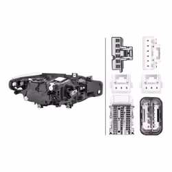 HELLA 1LX 012 102-931 Headlights Left LED LED 12 for left-hand traffic BMW: 3 Saloon, 3 Touring