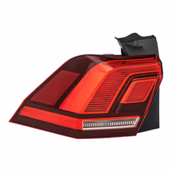 HELLA 2SD 012 519-031 Rear light Left Outer section, Upper section LED, WY21W 12 red with bulb, with bulb holder VOLKSWAGEN: Tiguan II