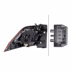 HELLA 2SD 012 519-041 Rear light Right Outer section, Upper section LED, WY21W 12 red with bulb, with bulb holder VOLKSWAGEN: Tiguan II