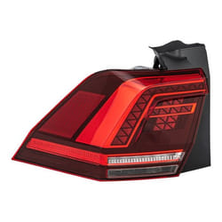 HELLA 2SD 012 521-051 Rear light Left Outer section, Upper section LED 12 smoke grey, red with bulb holder VOLKSWAGEN: Tiguan II, Tiguan Allspace
