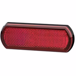 Reflex Reflector; HELLA; rectangular red Rear; 91806770, E00000247290, ShapelineStyle