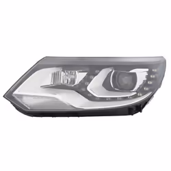 Headlights; HELLA; Left H7, D3S, PSY24W, LED DE, with hybrid technology for right-hand traffic; for VOLKSWAGEN, VW; 5N1941033 ...