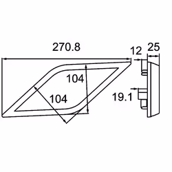 HELLA 2NR 013 345-241 Combination Rearlight Right transparent