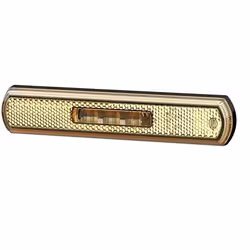 Side Marker Light; HELLA; LED Left, Right 24, 12 mounting, Bolted; E249553