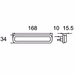 HELLA 2PS 013 300-241 Side Marker Light LED Left, Right 24, 12 mounting, Bolted