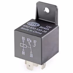 Relay, main current; HELLA; 30A/40A 5; 1983420C1, 8C8019, 048640022A, 0906185, 1279539