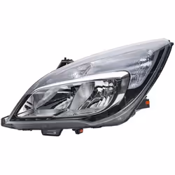 Headlights; HELLA; Left PY21W, H7/H1, WY21W, W21/5W Halogen 12 for right-hand traffic; for OPEL; 1216805, 13372335